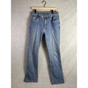 LL Bean Women's Jeans Size 10 M/T Bean Flex Straight Leg Favorite Fit Mid Denim